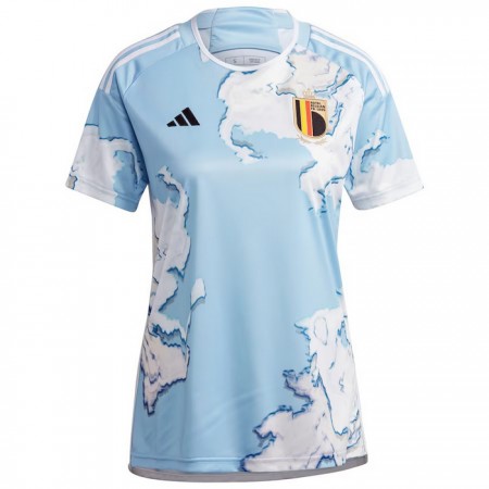 Jalkapallo Peliasut Belgia Naisten Vieras Pelipaita Women's World Cup 2023 Lyhythihainen